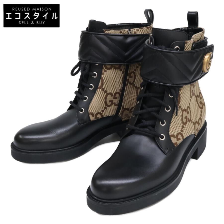 GUCCI（グッチ） 新品同様 678984 キャンバス GG モーメント アンクル