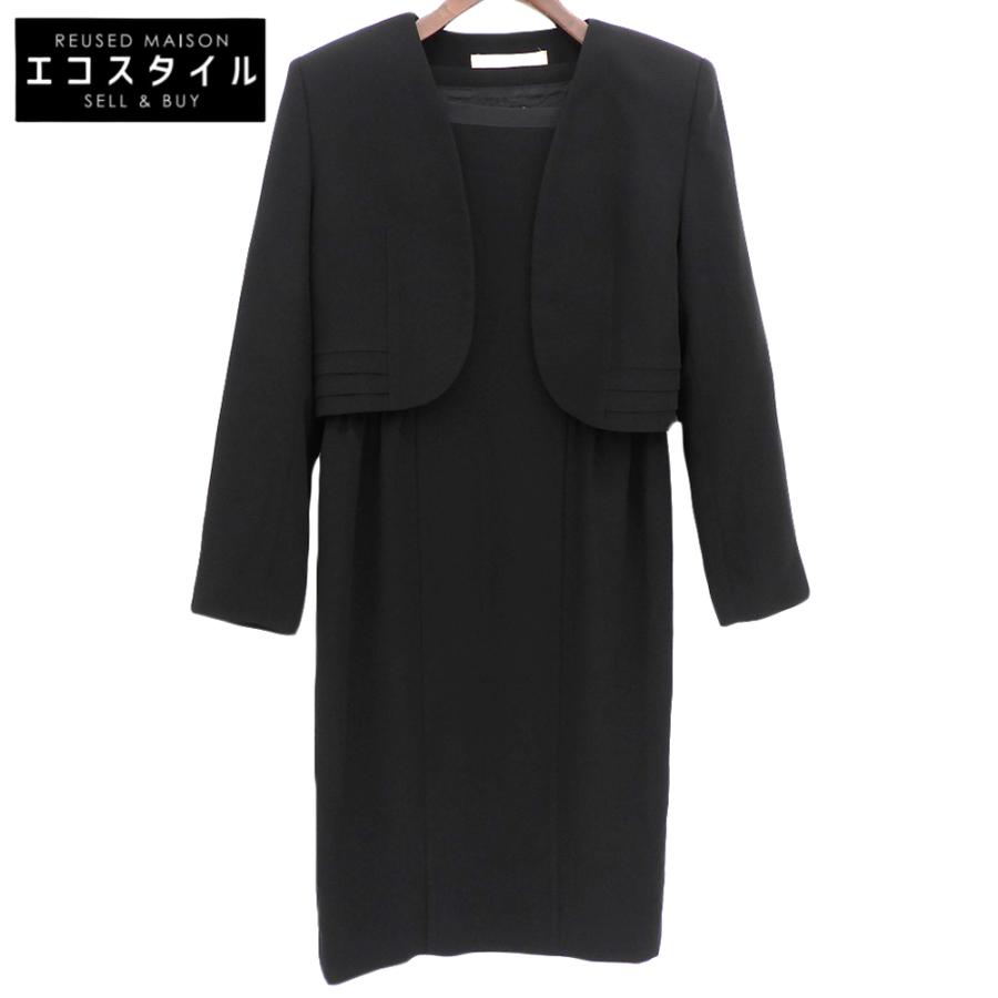 【美品】クロエ　ブラックフォーマル　ワンピースとジャケット　セットアップ Chloe（クロエ） ブラックフォーマル リボンスリーブ ワンピース