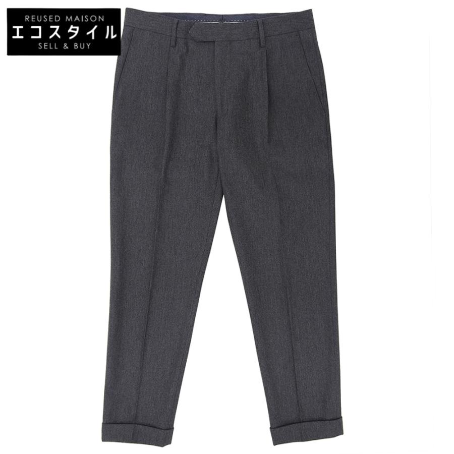 美品 GERMANO ジェルマーノ 1タック ワイド スラックス ウール