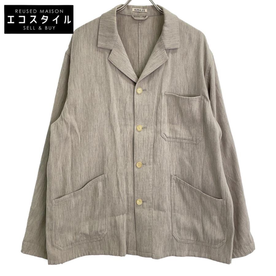 AURALEE オーラリー A20SB01WF ベージュ COTTON WOOL DOUBLE CLOTH