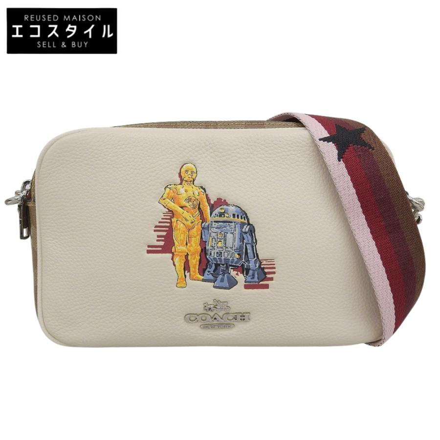 COACH（コーチ） 美品 スターウォーズ ペプルレザー コーティング