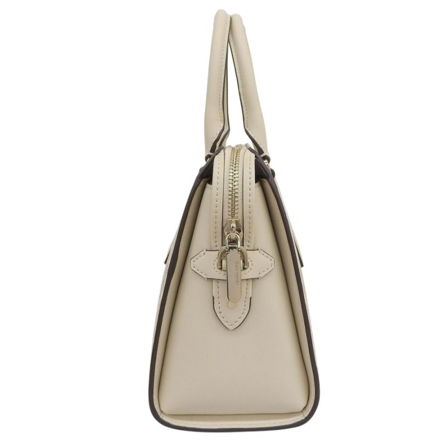 美品 kate spade ケイトスペード フラワーコーテッドキャンバス 2WAYバッグ ハンドバッグ レディース アイボリー PXR00077 V100