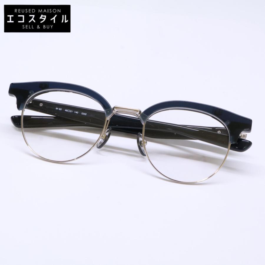 9.999 フォーナインズ　ブラック　メガネ s161T 中古 999.9（フォーナインズ） 新品同様 999.9 M-95 5202 跳ね上げ式