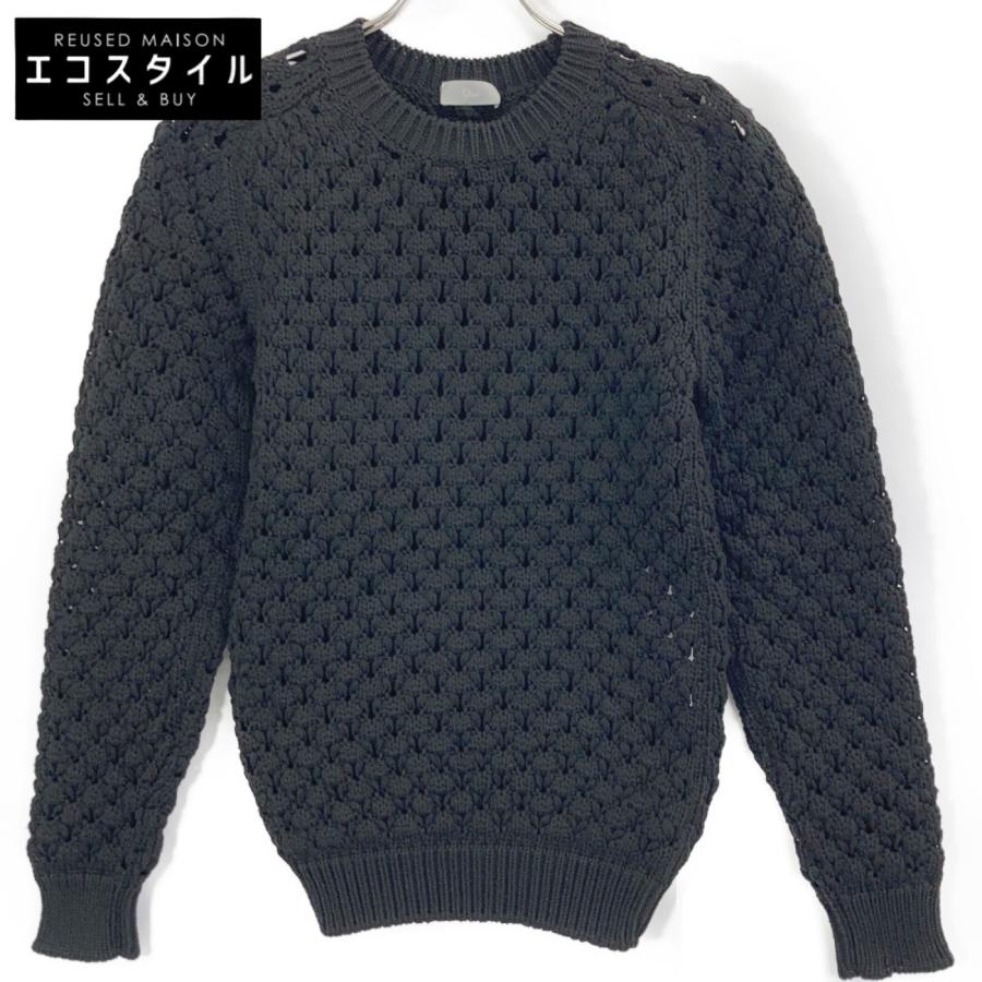 Dior HOMME ディオールオム 563M612AT120 ブラック 透かし編み ニット