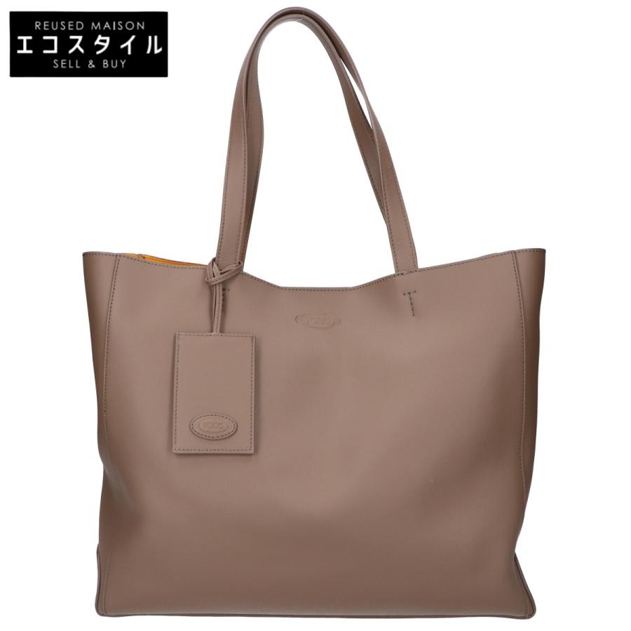新品同様 TODS トッズ カーフレザー ショッピングバッグ ミディアム 
