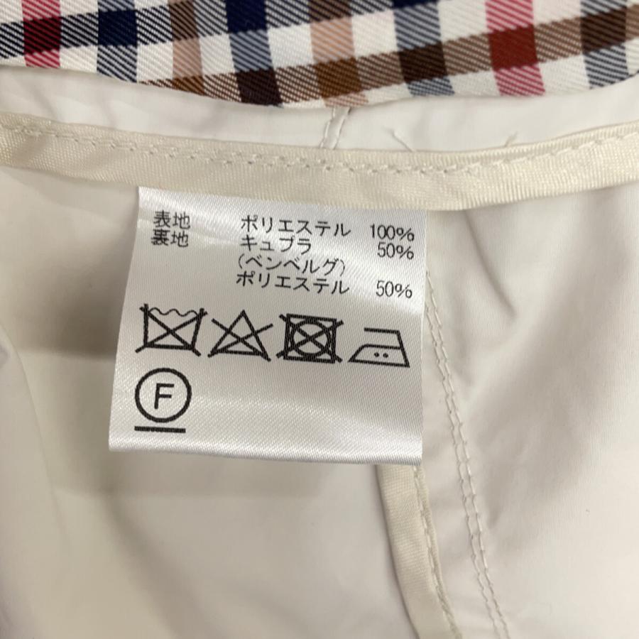Aquascutum アクアスキュータム ホフ 5023250012 MAURIタフタ フーデッドパーカー アイボリー 8 ジャケット レディース 中古_5