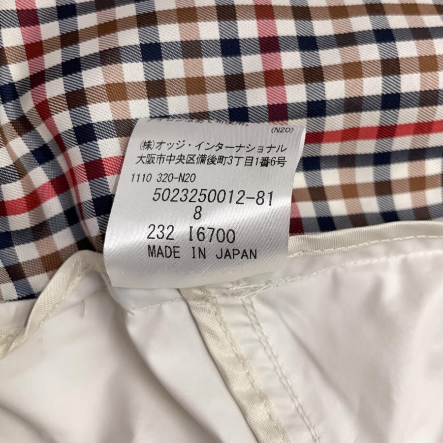 Aquascutum アクアスキュータム ホフ 5023250012 MAURIタフタ フーデッドパーカー アイボリー 8 ジャケット レディース 中古_6