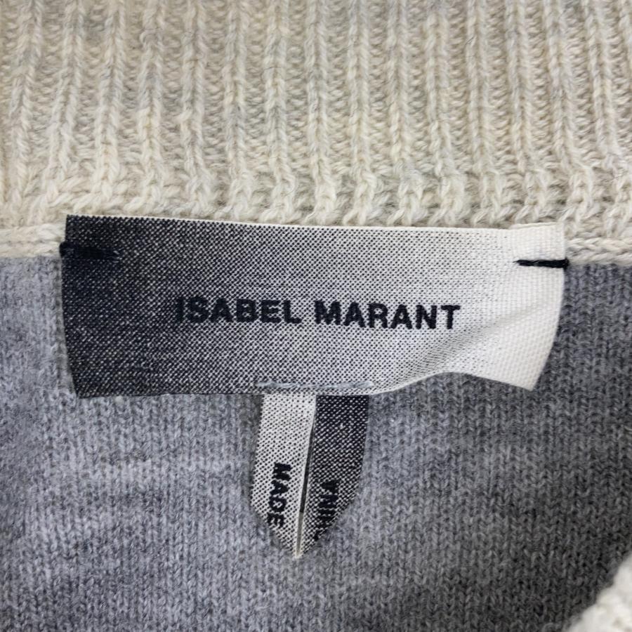 ISABEL MARANT イザベルマラン ベージュ×グレー PARADISE コットンウール セーター グレー×ベージュ×レッド M トップス レディース 中古_3