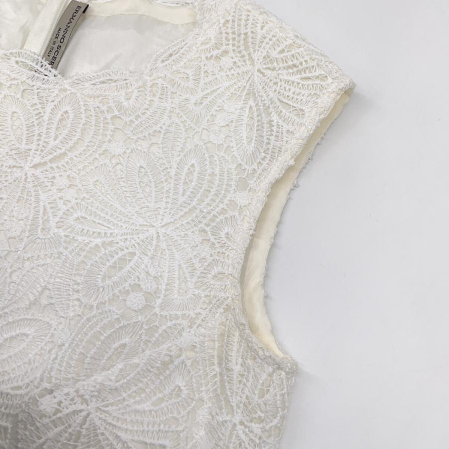 ERMANNO SCERVINO エルマノシェルビーノ D322Q419YEE ホワイト レース ワンピース ホワイト 40 ワンピース ポリエステル レディース 中古_7
