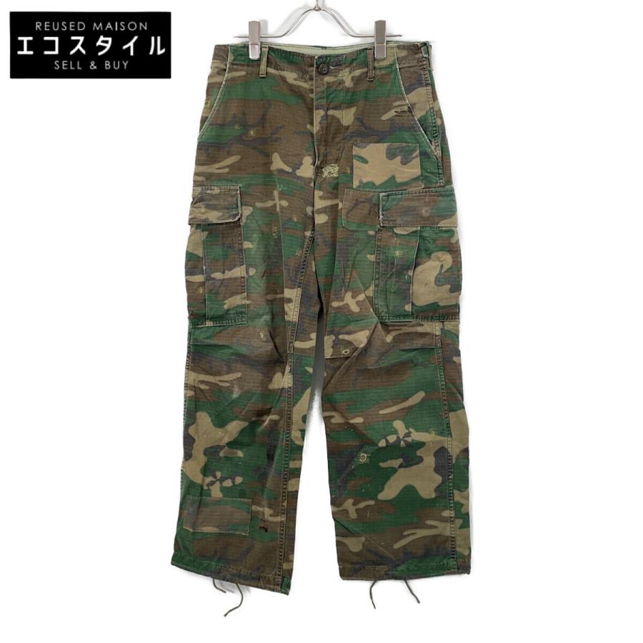 あっくん　ジャングルファティーグ ERDL 　ズボン　サイズS-R VINTAGE ヴィンテージ 60s M65 米陸軍ERDLリーフカモ ジャングル