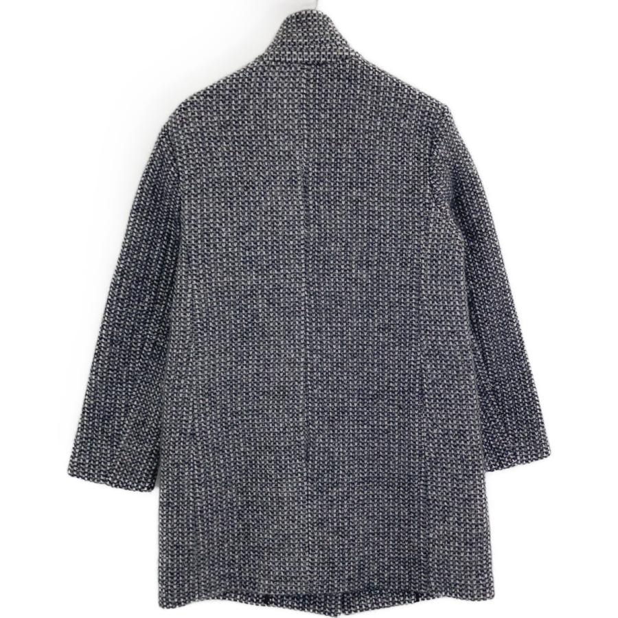 Cruciani クルチアーニ グレー スタンドカラー 3ボタン ニット コート グレー 42 コート レディース 中古_2