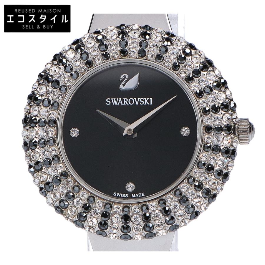 SWAROVSKI（スワロフスキー） 黒文字盤 Crystal Rose クリスタル
