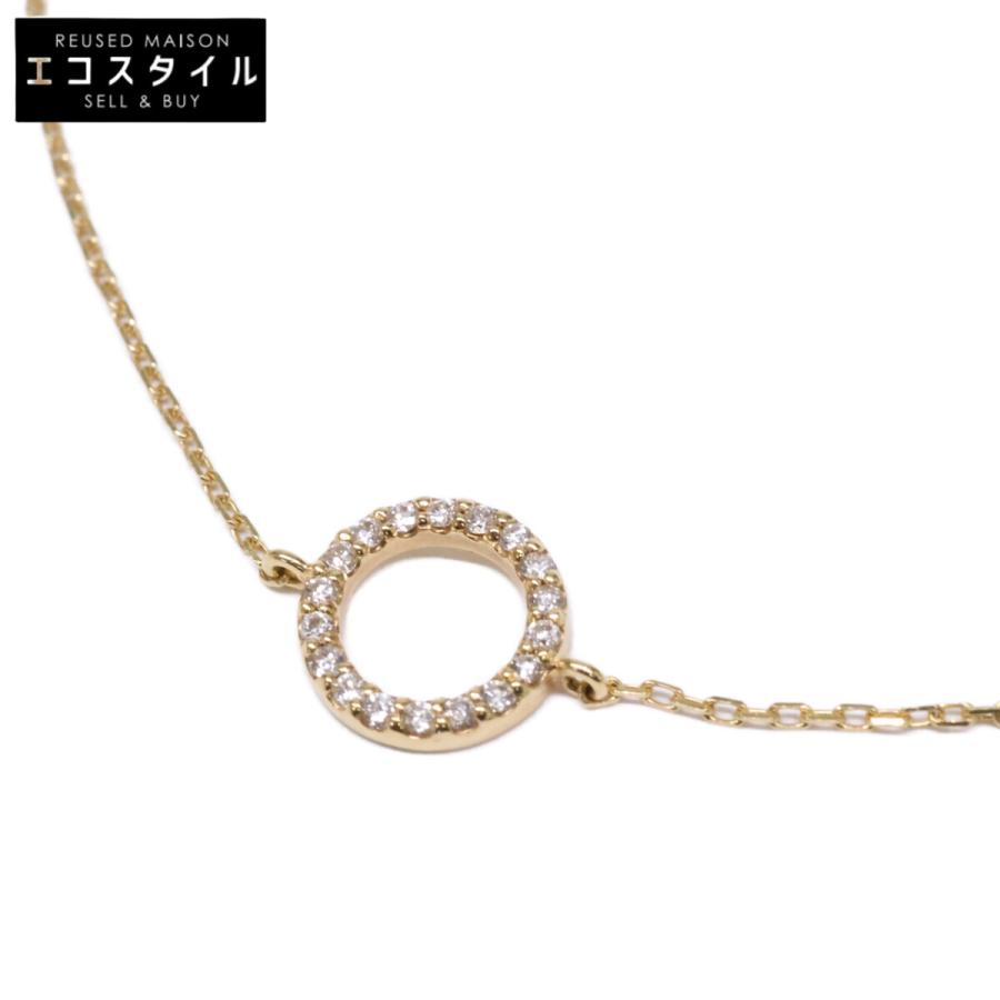 ete（エテ） 美品 K18 0.05 パーティクル サークル ブレスレット 