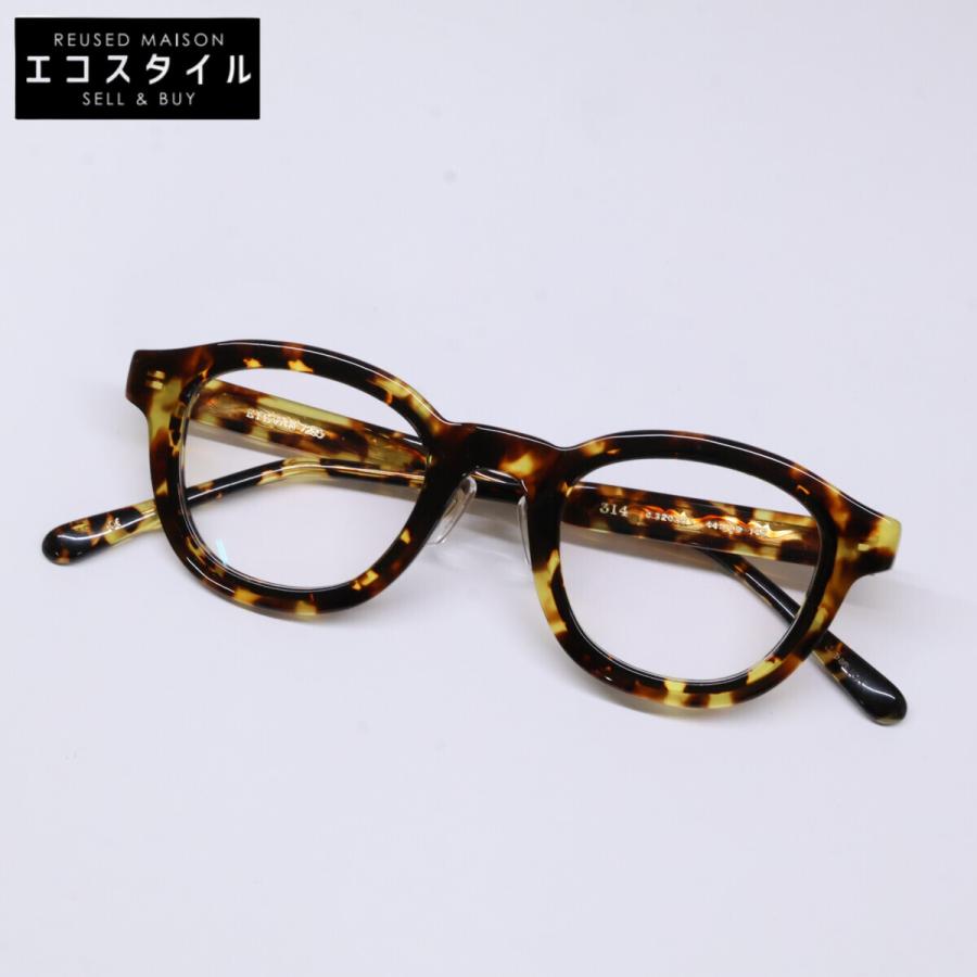 美品 EYEVAN7285 アイヴァン 314 c.320321 デミ柄 メガネフレーム 眼鏡