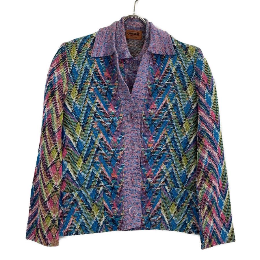 MISSONI ミッソーニ 総柄 ニットポロシャツ/カーディガン アンサンブル  レディース