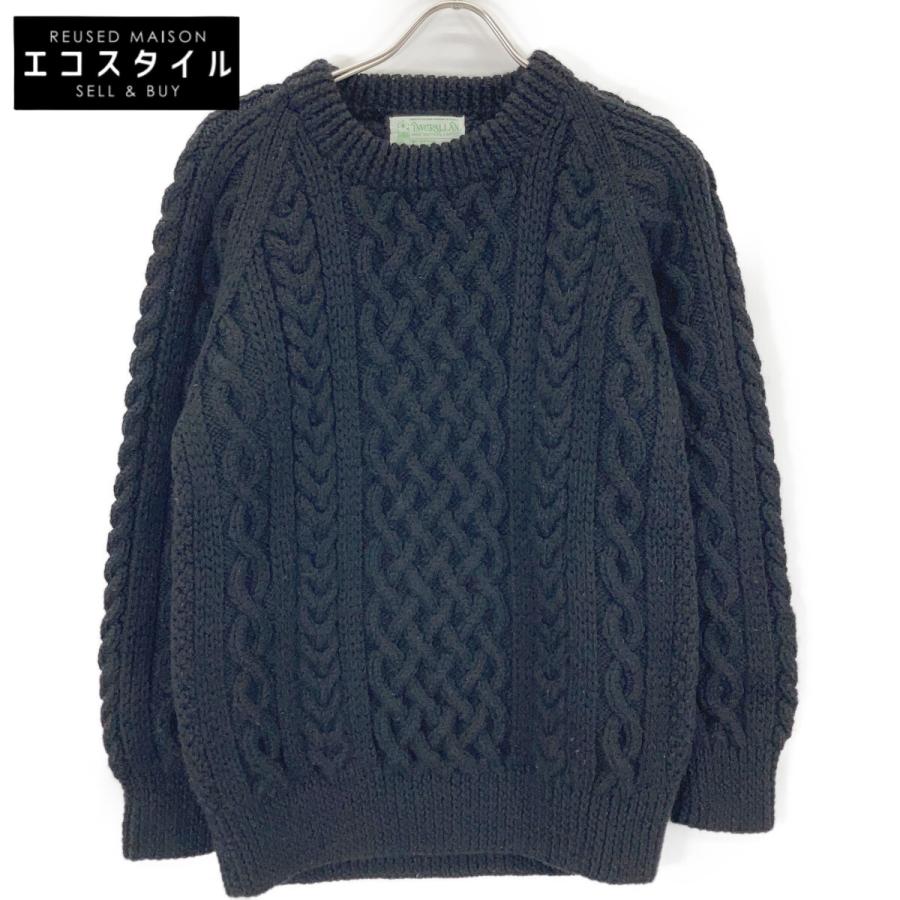 INVERALLAN（インバーアラン） ブラック 1A ウール クルーネック