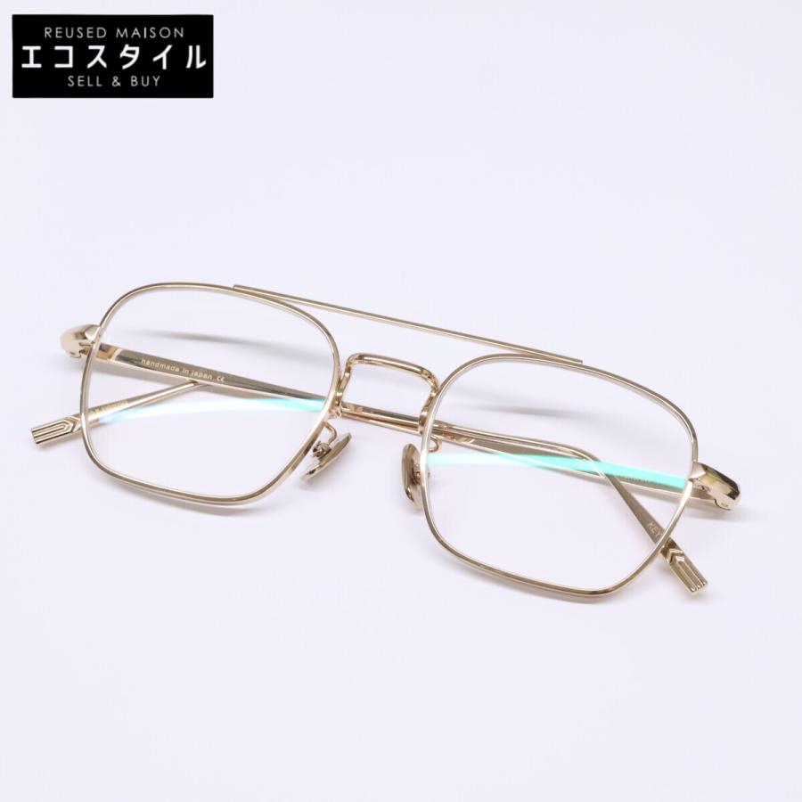 OG×OLIVERGOLDSMITH ゴールド スクエアサングラス ツーブリッジ OG x OLIVERGOLDSMITH オージーバイオリバーゴールドスミス KEY X 10
