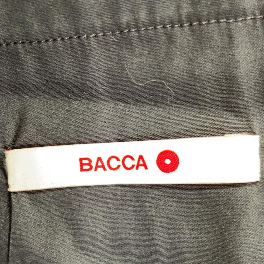 BACCA バッカ ブラック リネンツイル ショートベスト 36 ベスト リネン