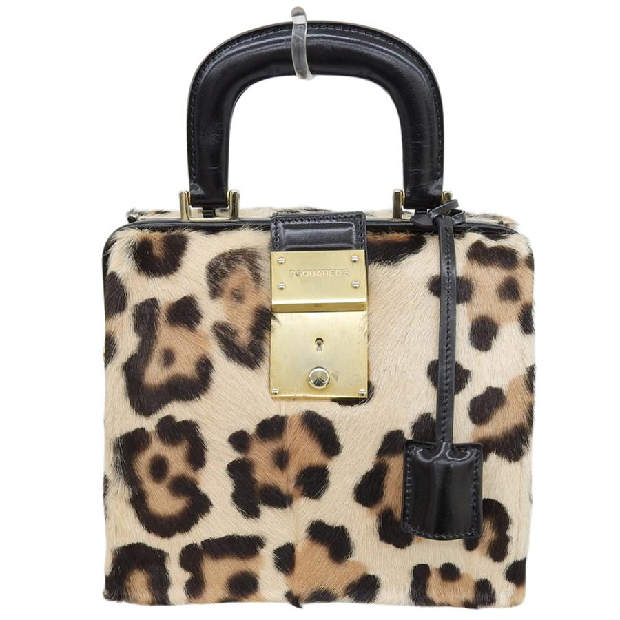 DSQUARED2（ディースクエアード） レオパード ハラコ ボックス 