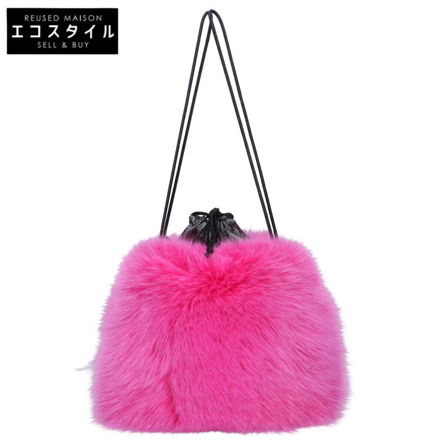LUDLOW（ラドロー） 美品 フォックスファー ドローストリング 巾着型 
