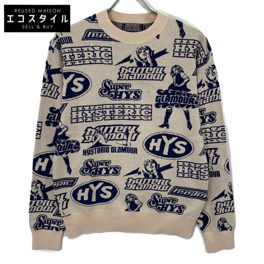 ヒステリックグラマー 02233NS12 ベージュ 23AW VIXEN BOX柄ジャカード