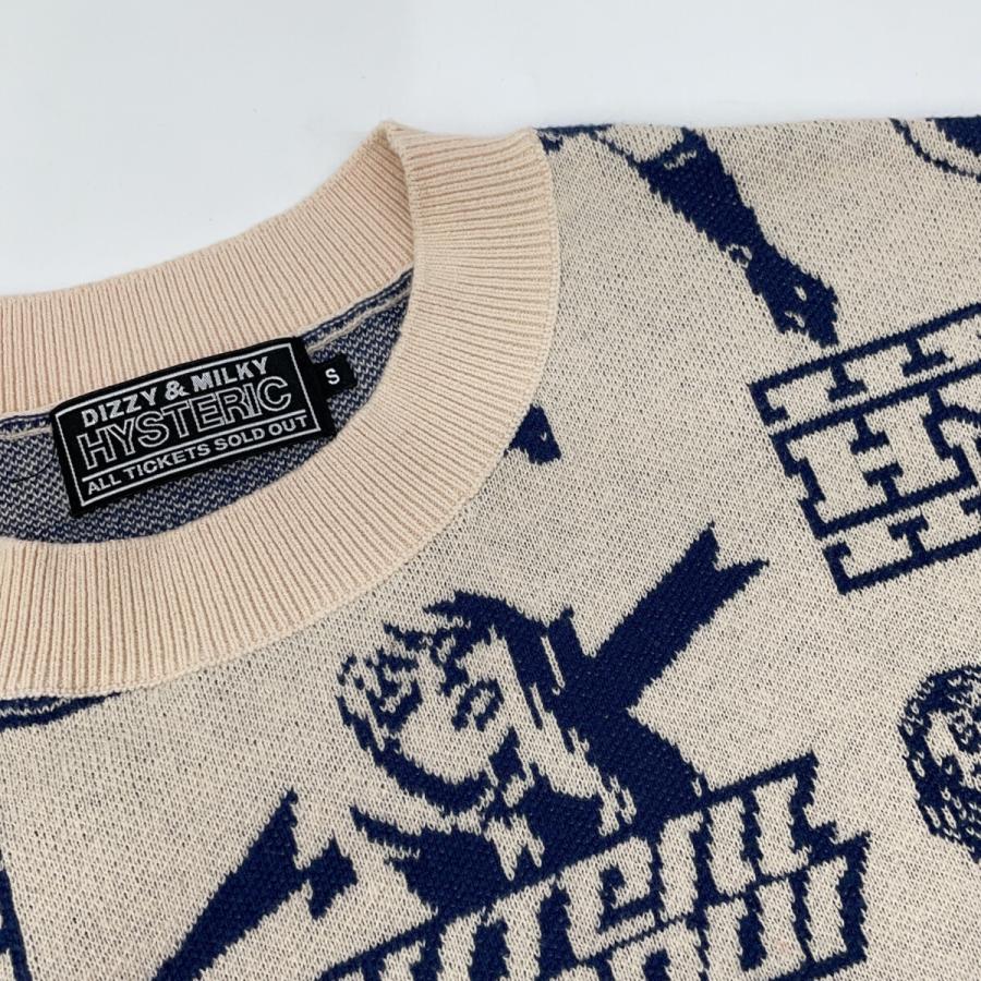 ヒステリックグラマー 02233NS12 ベージュ 23AW VIXEN BOX柄ジャカード