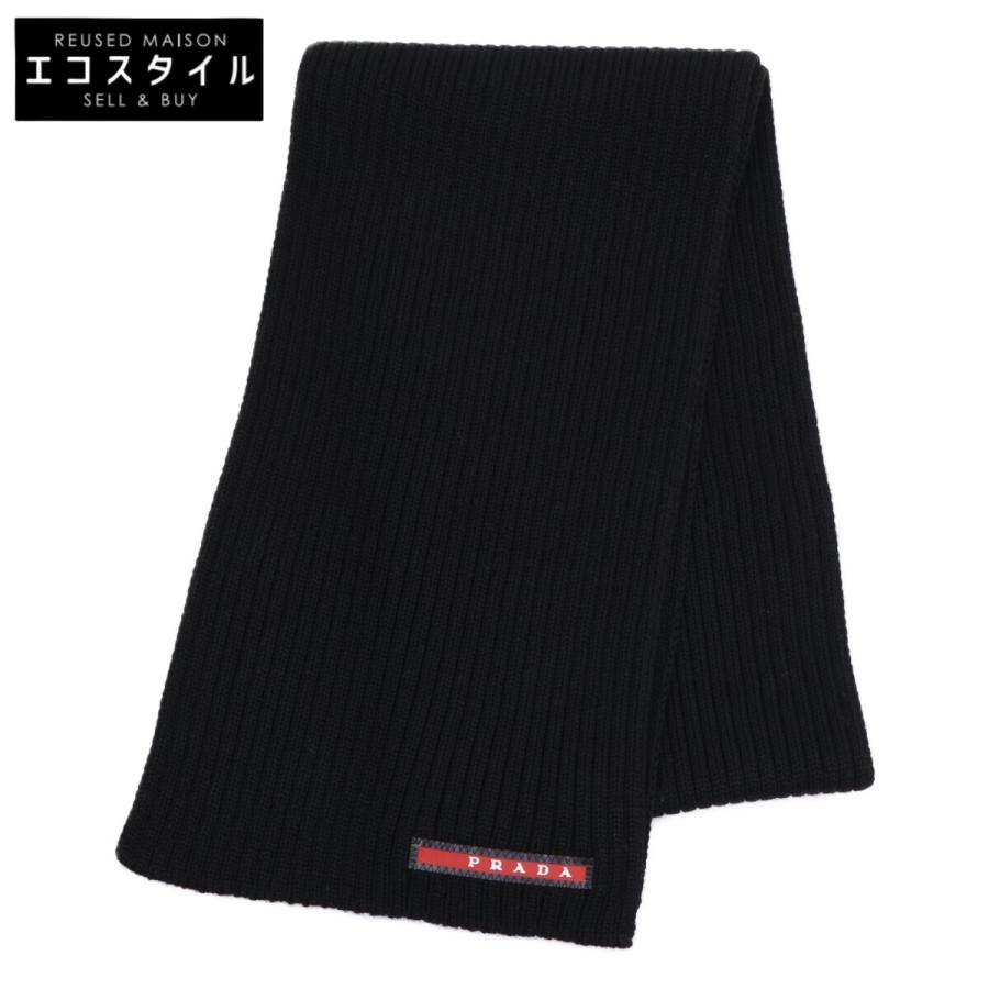 PRADAプラダスポーツ　 ニットマフラー PRADA SPORT（プラダスポーツ） 美品 PRADA プラダ リブ編み ニット