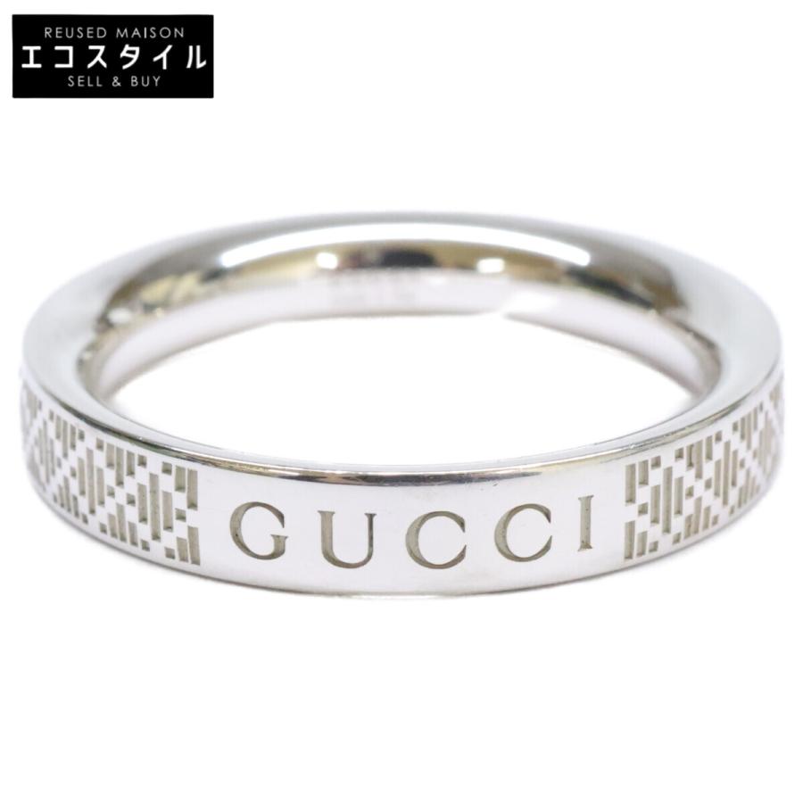 GUCCI（グッチ） 美品 Ag925 ディアマンテ スリム リング 指輪 20