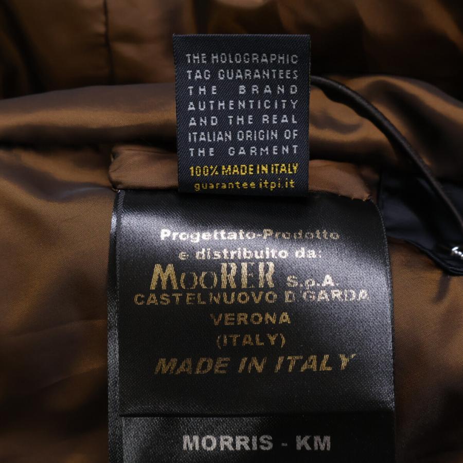 美品/ MOORER ムーレー MORRIS-KM ファーカラー付 ダブルブレスト