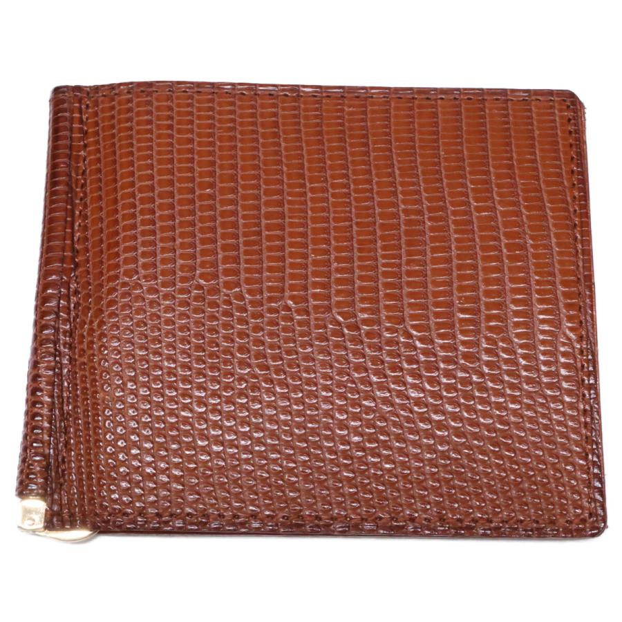 美品 GANZO ガンゾ 57780-50 LIZARD6 リザード6 マネークリップ メンズ