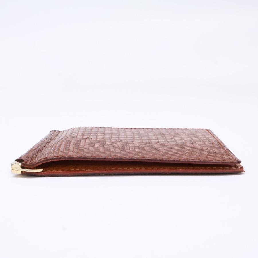 美品 GANZO ガンゾ 57780-50 LIZARD6 リザード6 マネークリップ メンズ