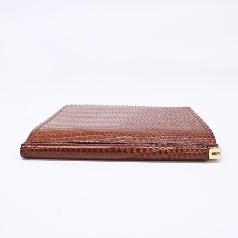 美品 GANZO ガンゾ 57780-50 LIZARD6 リザード6 マネークリップ メンズ