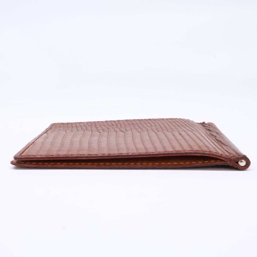 美品 GANZO ガンゾ 57780-50 LIZARD6 リザード6 マネークリップ メンズ