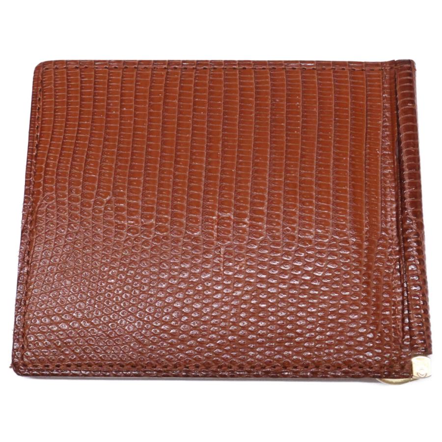 美品 GANZO ガンゾ 57780-50 LIZARD6 リザード6 マネークリップ メンズ