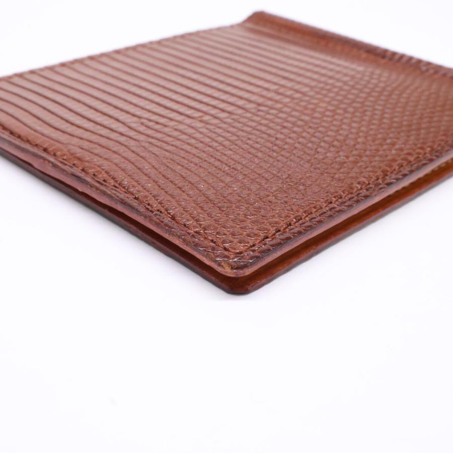 美品 GANZO ガンゾ 57780-50 LIZARD6 リザード6 マネークリップ メンズ