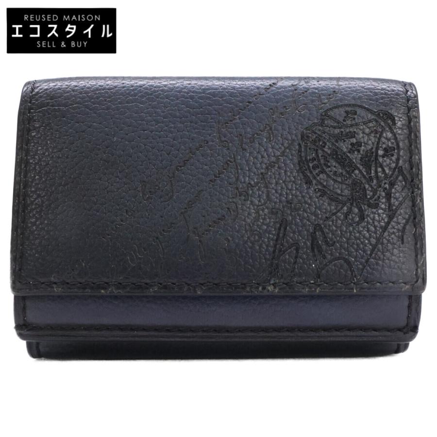 berluti ベルルッティ アカジュー スクリットレザー コンパクト