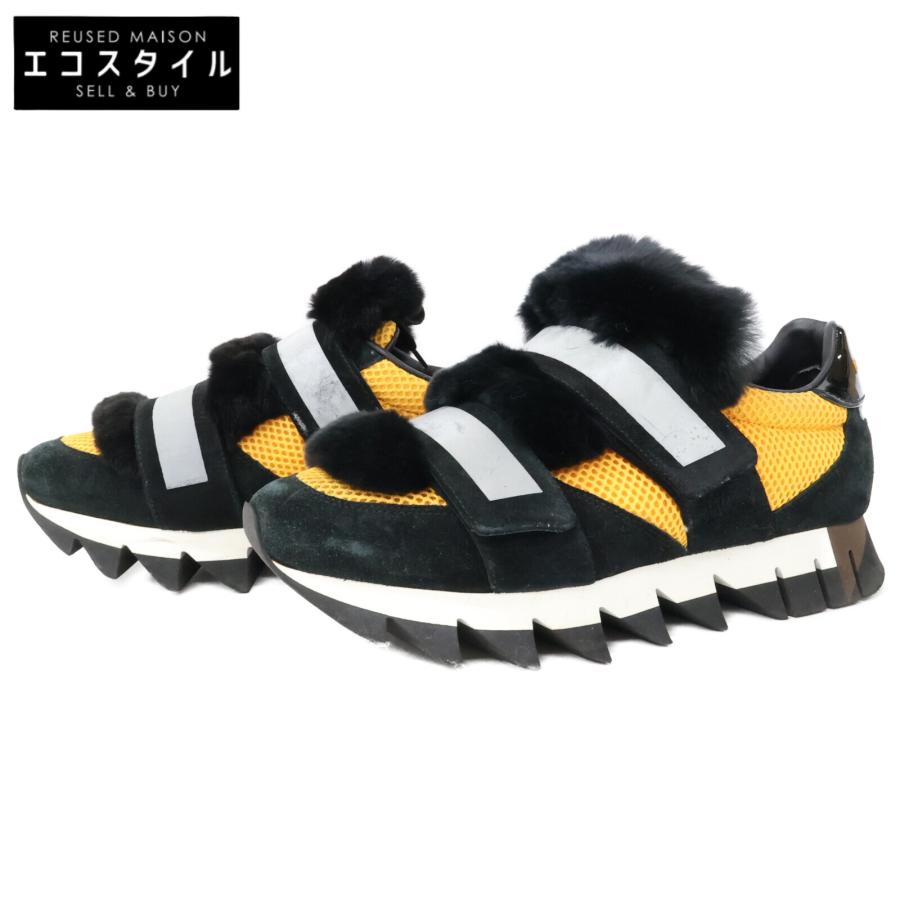 DOLCE&GABBANA ドルチェアンドガッバーナ ブラック×オレンジ カプリ 