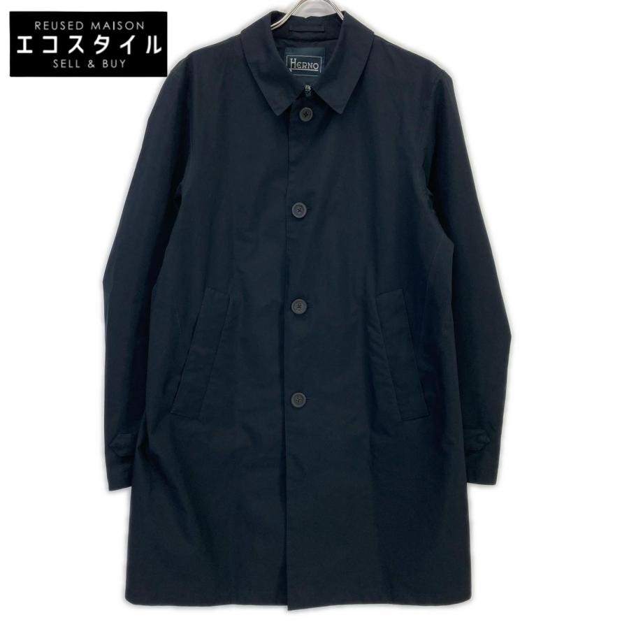 HERNO ヘルノ IM021UL 11107 ネイビー ゴアテックス ラミナー ステンカラーコート 50 HERNO（ヘルノ） IM021UL 11107 ネイビー ゴアテックス ラミナー