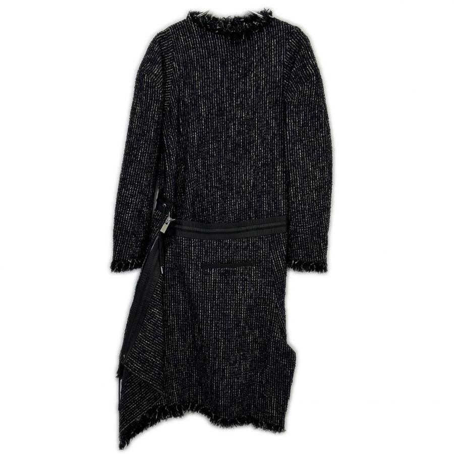 sacai（サカイ） 23-06843 ブラック 2WAY ツイードワンピース ブラック