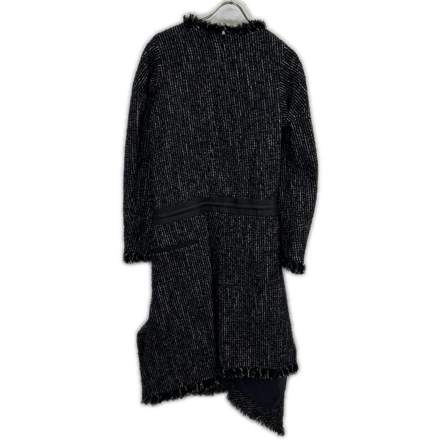 sacai（サカイ） 23-06843 ブラック 2WAY ツイードワンピース ブラック