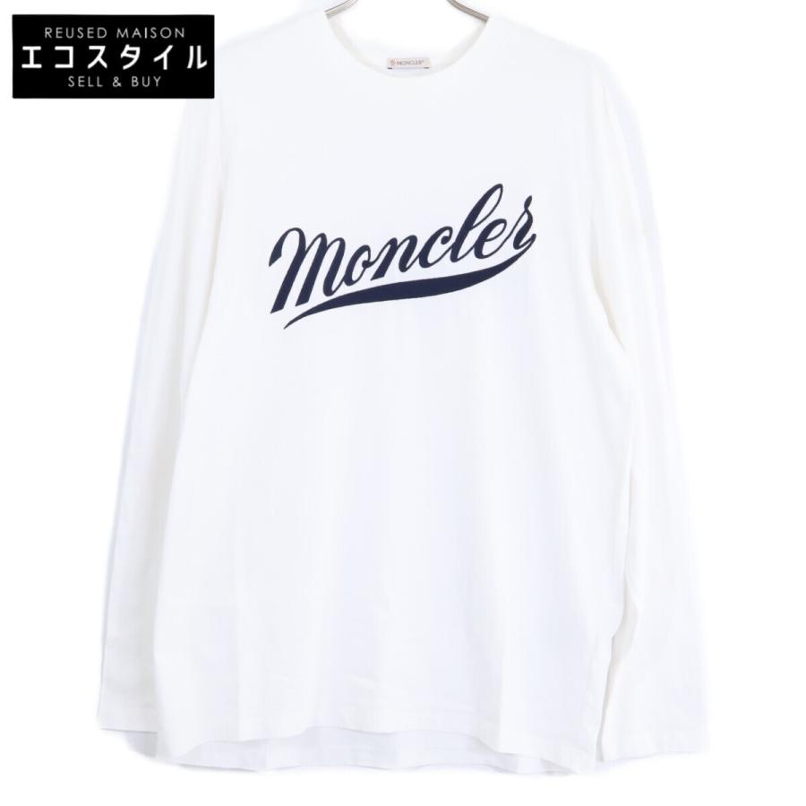 モンクレール 2022年モデル ビッグロゴ 長袖カットソー ワッペン ロンT MONCLER（モンクレール） 22年 LS TSHIRT ロゴワッペン ロンT L メンズ