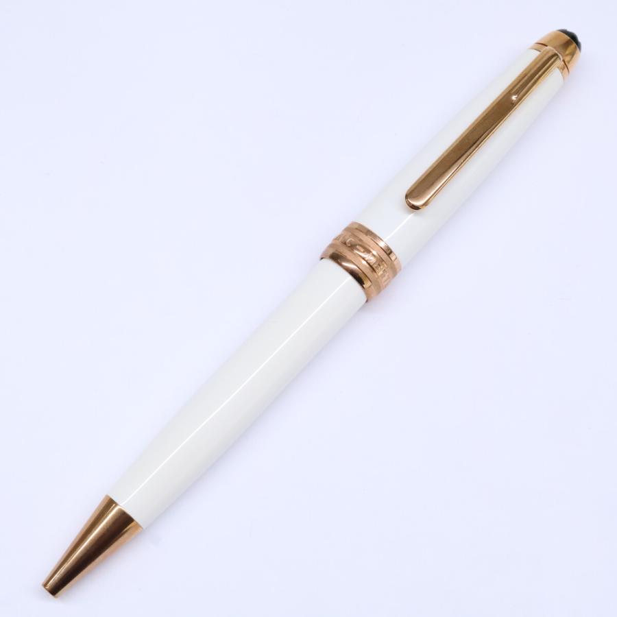 MONTBLANC モンブラン 【新品同様】MB113325 マイスターシュテュック ホワイトソリテール レッドゴールド クラシック ボールペン マイスターシュテュック ホワイトソリテール レッドゴールド
