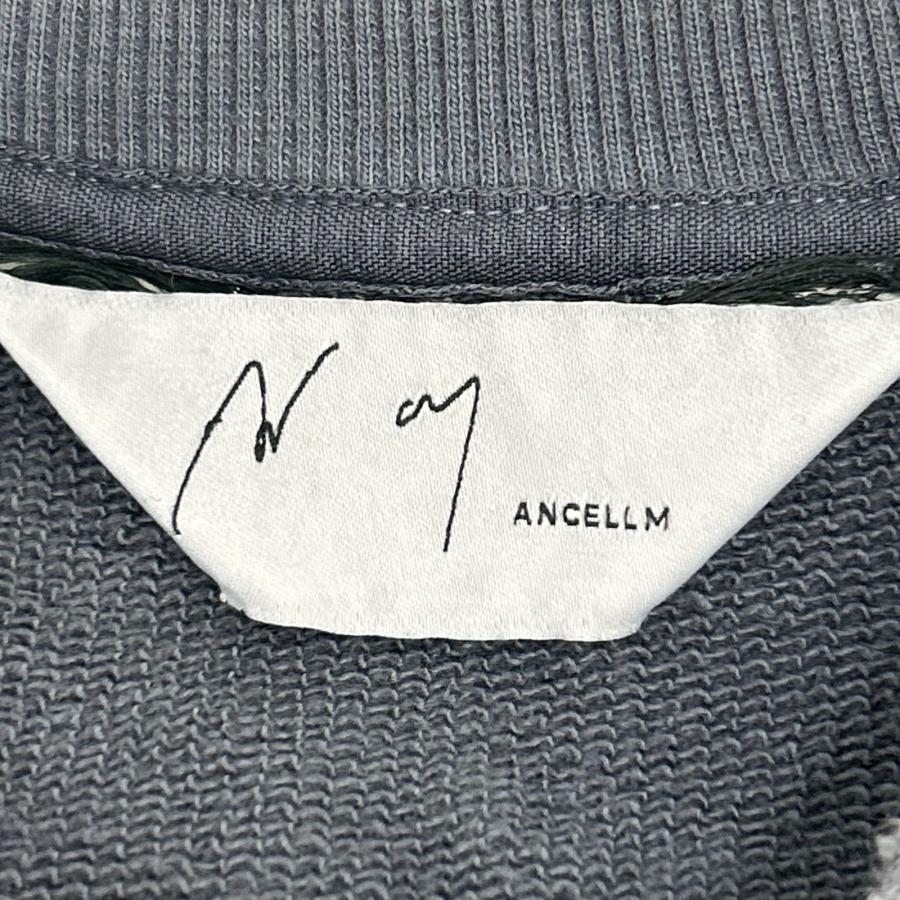 ANCELLM アンセルム ANC-CT145-A グレー UNEVENNESS SWEAT SHIRT トレーナー グレー 2 トップス コットン メンズ 中古