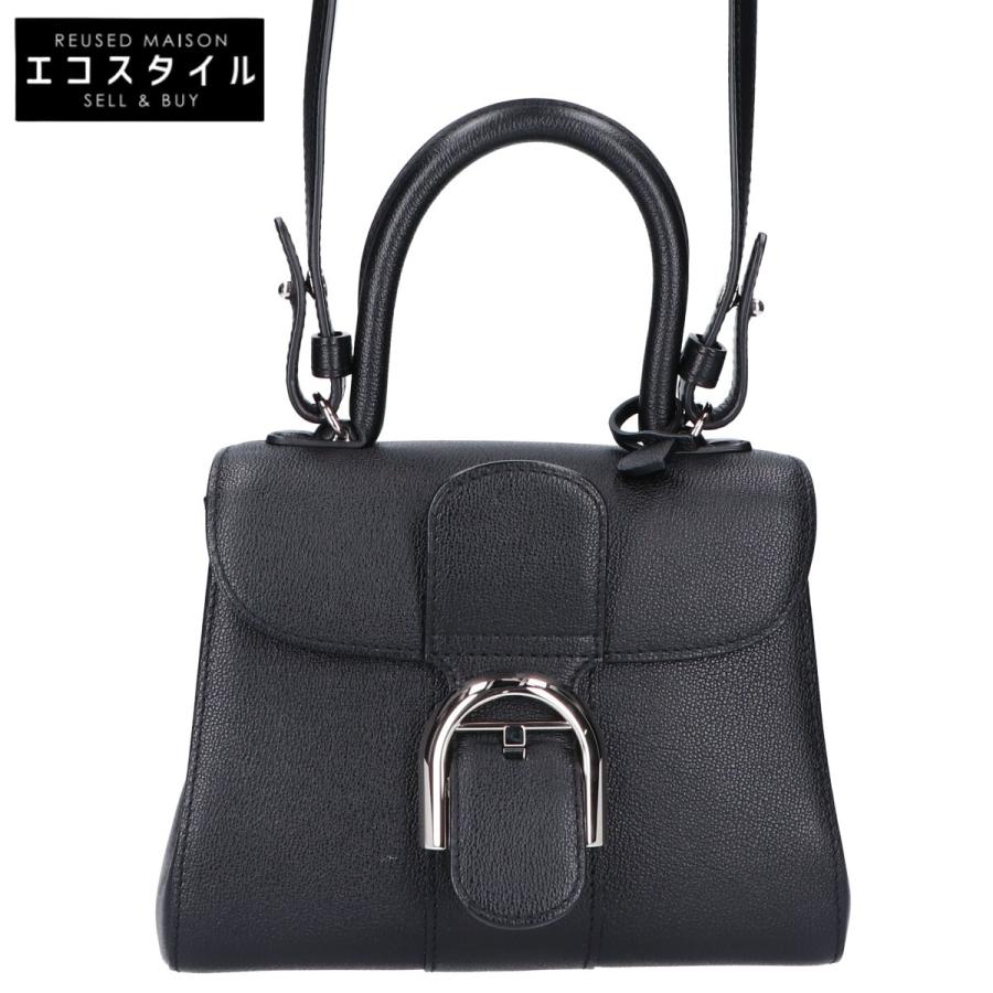 DELVAUX デルヴォー 美品 ブリヨン ミニ グレインカーフ 2WAY 
