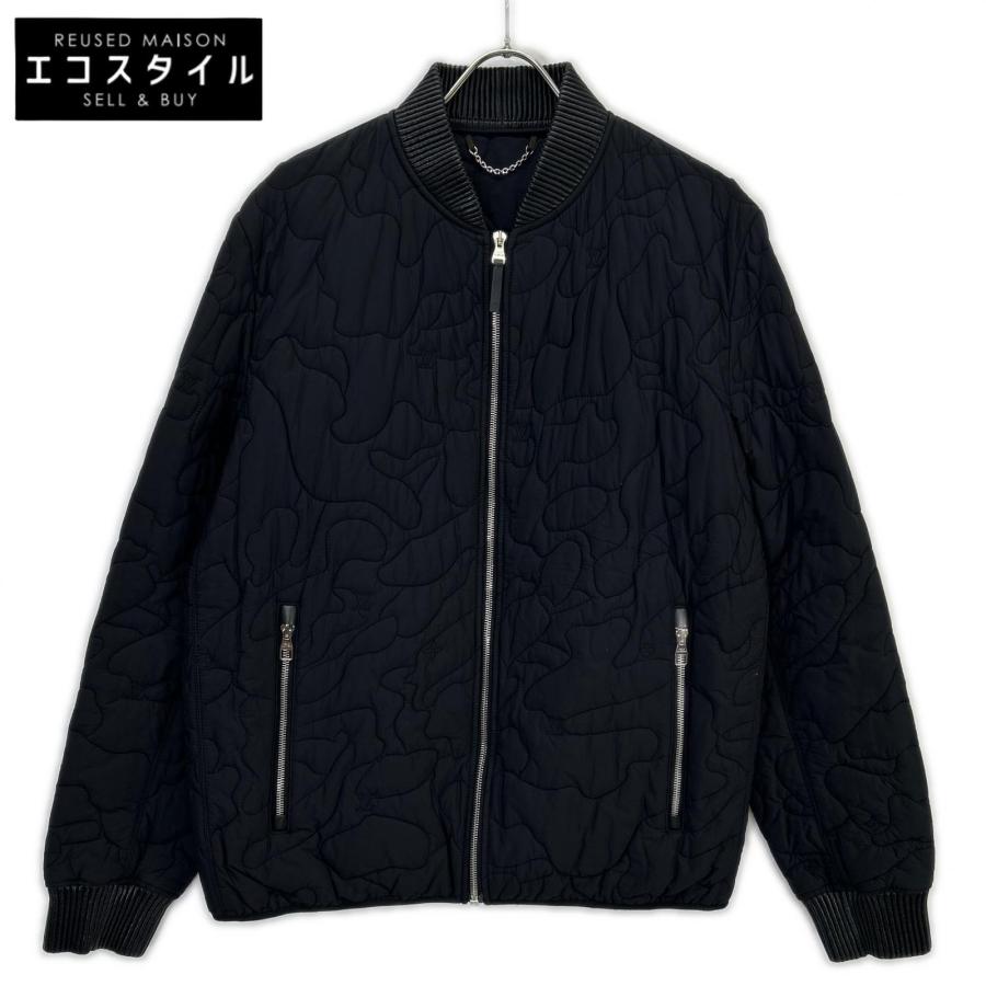 LOUIS VUITTON ルイヴィトン HAB08WPPX ブラック ナイロン キルティング ジャケット 52 LOUIS VUITTON ルイヴィトン HAB08WPPX ブラック ナイロン