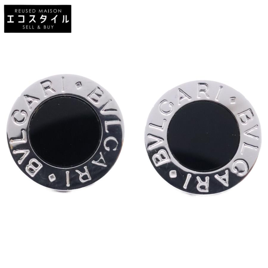 BVLGARI（ブルガリ） 美品 ブルガリブルガリ K18WG x オニキス ピアス
