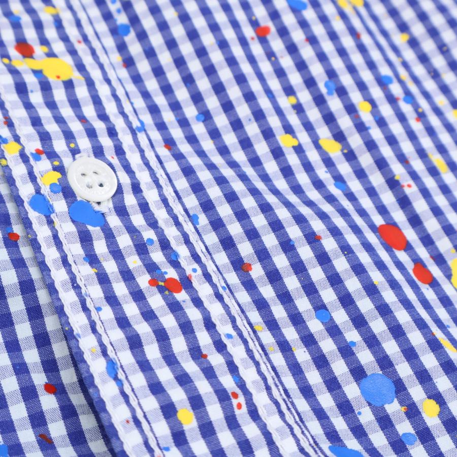 コムデギャルソンコムデギャルソンギンガムチェック長袖シャツ 美品/ COMMEdesGARCONS HOMME コムデギャルソンオム HD-B015 ギンガム