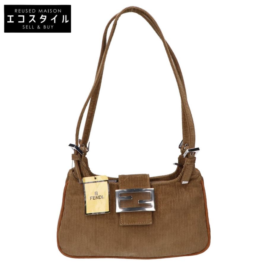 FENDI フェンディ マンマバケット コーデュロイ ショルダーバッグ