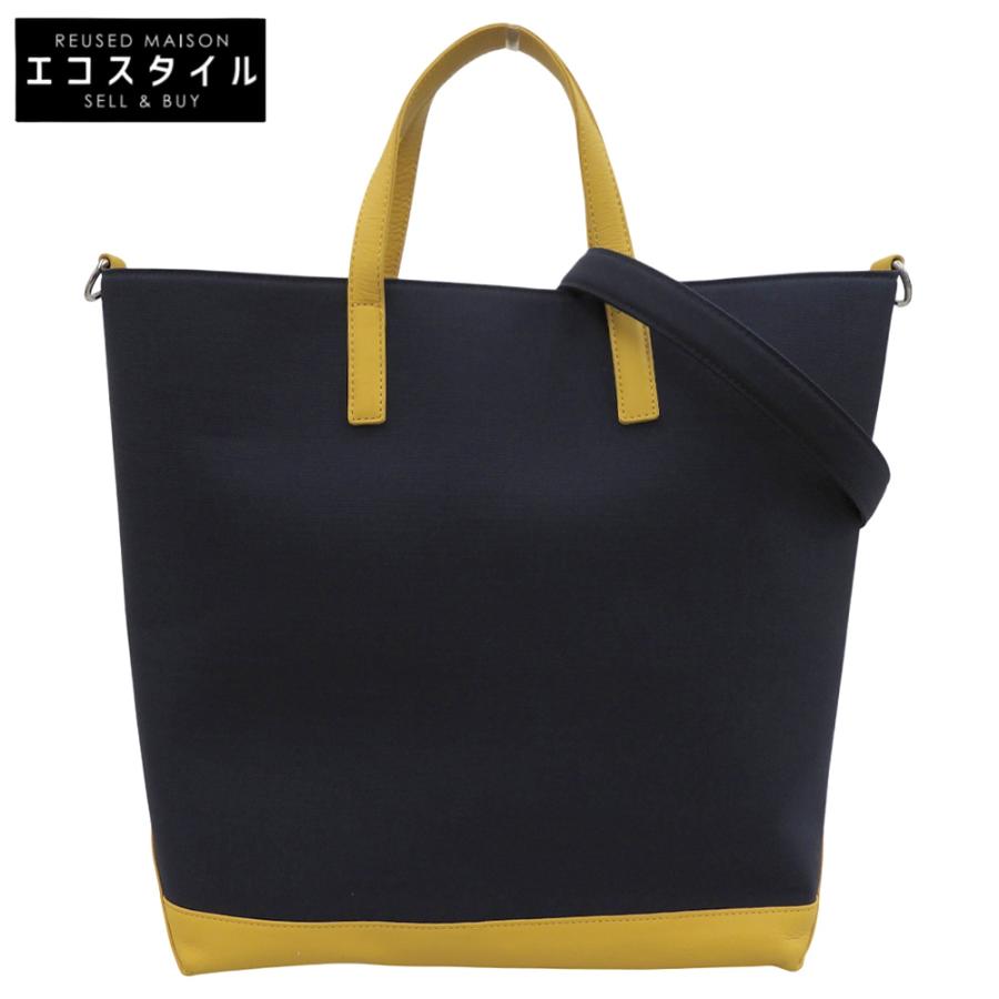 Kitamura（キタムラ） 美品 キャンバス トートバッグ メンズ ネイビー