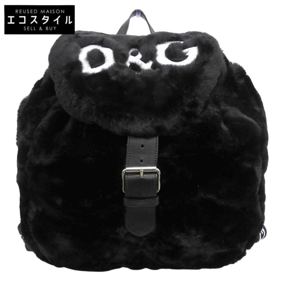 DOLCE＆GABBANA ディーアンドジー D＆G ファー ロゴ リュック リュック 